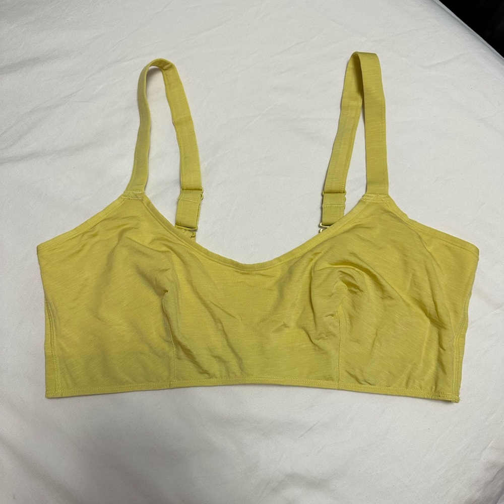 PARADE Yellow Scoop Bralette NWOT